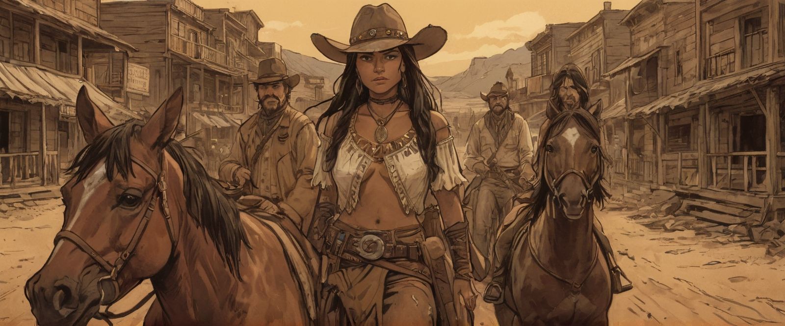 36953-2530345525-a page from comics, two people, red dead redemption meeting with indians Cheyenne, dark cowboy face, old cowboy, unshaved, stron.jpg